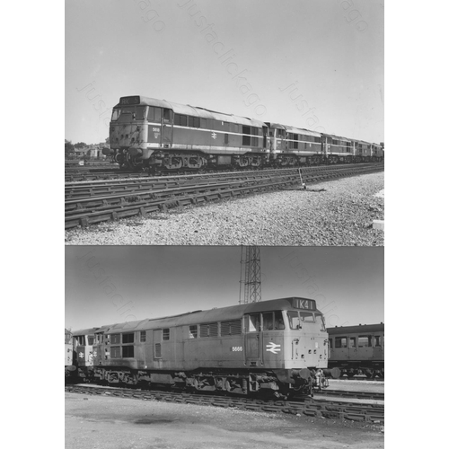 229 - Railway. Modern Traction. A collection of black and white print enlargements, in assorted sizes, the... 