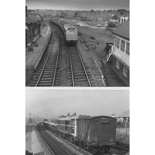 229 - Railway. Modern Traction. A collection of black and white print enlargements, in assorted sizes, the... 