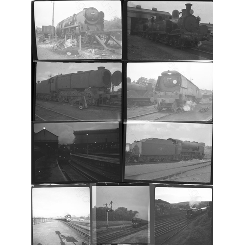 233 - Railway. Infrastructure & B.R. (S) Steam. A small selection of approx. 49 x medium and larger format... 