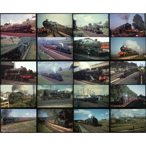 236 - Railway. B.R. Steam. A good assortment of approx. 200 x 35mm DUPLICATE, colour slides, housed in a p... 