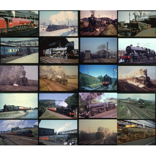 237 - Railway. B.R. Steam. A good assortment of approx. 200 x 35mm DUPLICATE, colour slides, housed in a p... 