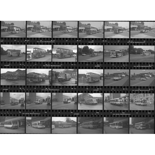 24 - U.K. Bus. A selection of approx. 400 x 35mm, black and white negatives, in strips. The photos featur...