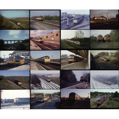 263 - Railway. Modern Traction-Class 47's by John E. Fincham. A good assortment of approx. 395 x 35mm colo... 