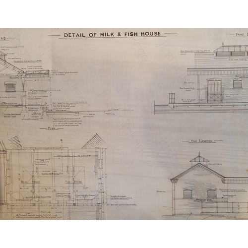 275 - Railway. Paper Railwayana. A set of 2, architects drawings relating to Watford Junction new station ... 