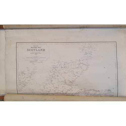 277 - Railway. A selection of 5 railway maps from the Richard Casserley collection.
1. A card railway map ... 