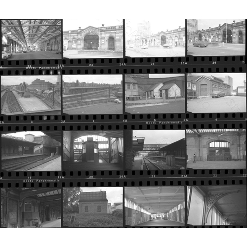 292 - Railway. B.R. Steam and Infrastructure. A small selection of approx. 39 medium format black and whit... 