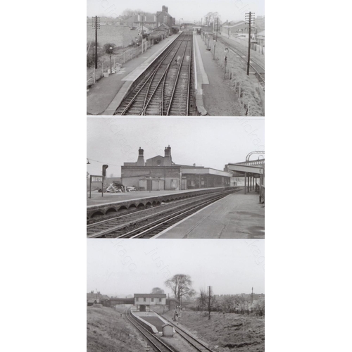 298 - Railway. Infrastructure. Approx. 100, black and white and colour, postcard size prints. The digital ... 