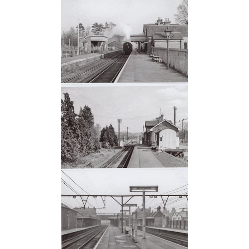 298 - Railway. Infrastructure. Approx. 100, black and white and colour, postcard size prints. The digital ... 