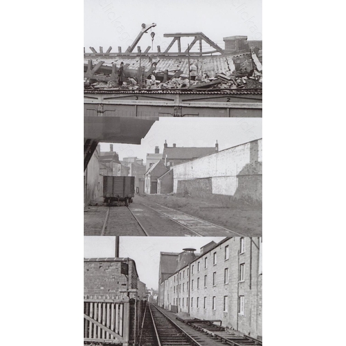 298 - Railway. Infrastructure. Approx. 100, black and white and colour, postcard size prints. The digital ... 