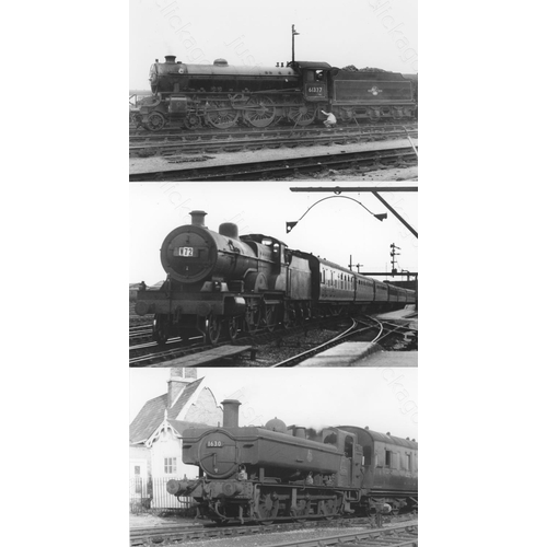 3 - Railway. B.R. Steam. A box of Approx. 700, black and white, postcard size prints. The prints feature... 