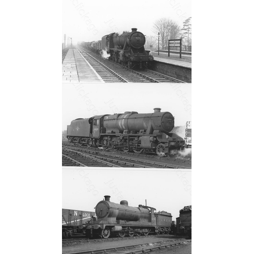 3 - Railway. B.R. Steam. A box of Approx. 700, black and white, postcard size prints. The prints feature... 