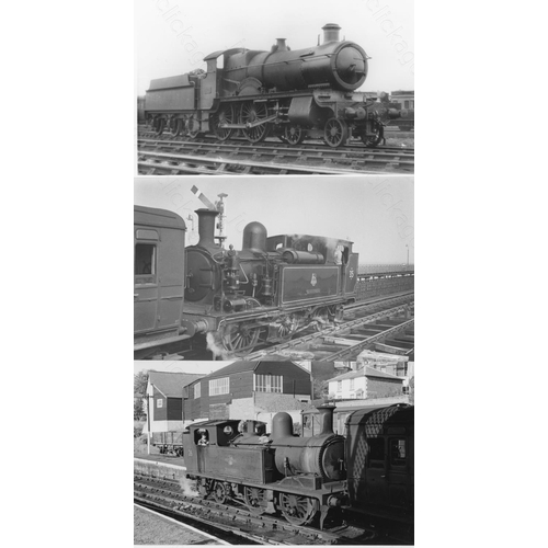 3 - Railway. B.R. Steam. A box of Approx. 700, black and white, postcard size prints. The prints feature... 