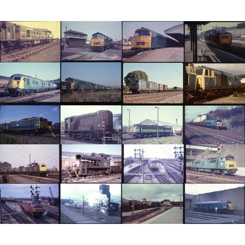 34 - Railway. Modern Traction. An assortment of modern traction, mainly original, 35mm colour slides on m... 