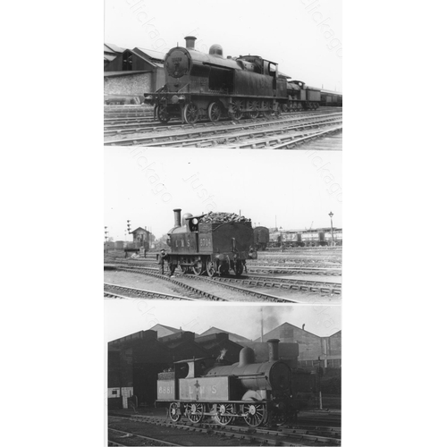 4 - Railway. B.R. Steam. A box of Approx. 750, black and white, postcard size prints. The prints feature... 