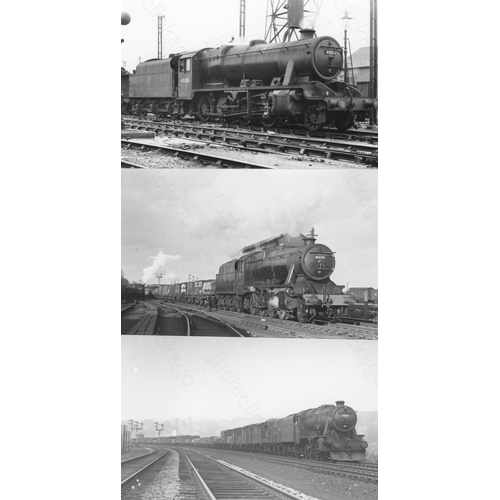 4 - Railway. B.R. Steam. A box of Approx. 750, black and white, postcard size prints. The prints feature... 