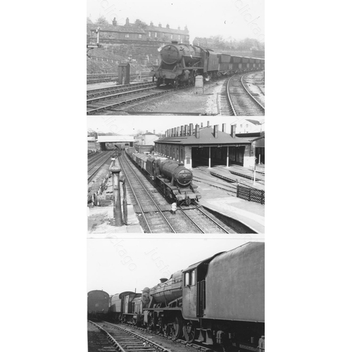 4 - Railway. B.R. Steam. A box of Approx. 750, black and white, postcard size prints. The prints feature... 