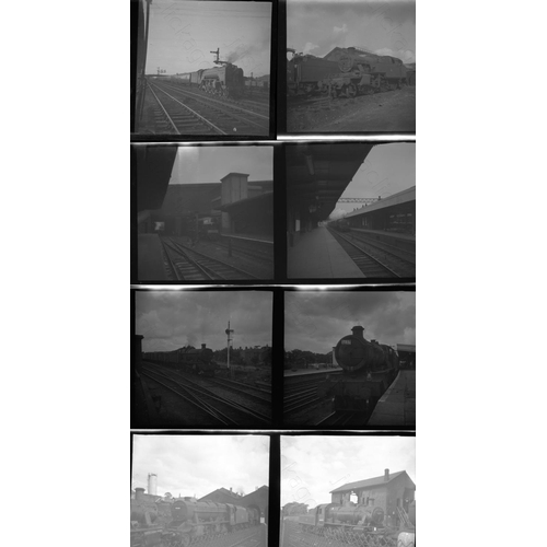 43 - Railway. B.R. Steam. A small selection of 60 x medium format, black and white negatives. The negativ... 