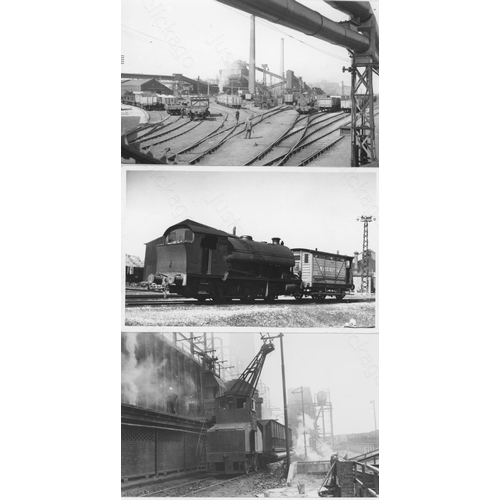 442 - Railway. Industrial - Iron & Steel Works. An assortment of approx. 200+, mainly black and white post... 