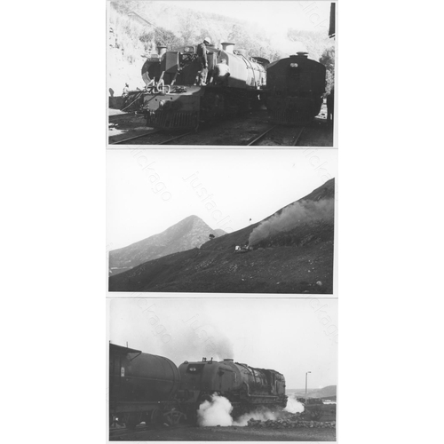 455 - Railway. Overseas Traction - South Africa. A collection of approx. 50, black and white, postcard siz... 