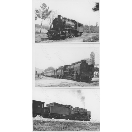 456 - Railway. Overseas Traction - Turkey. A collection of approx. 100, black and white, postcard size pri... 