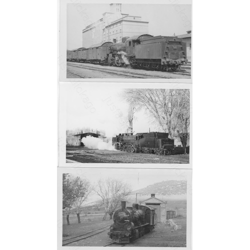 456 - Railway. Overseas Traction - Turkey. A collection of approx. 100, black and white, postcard size pri... 