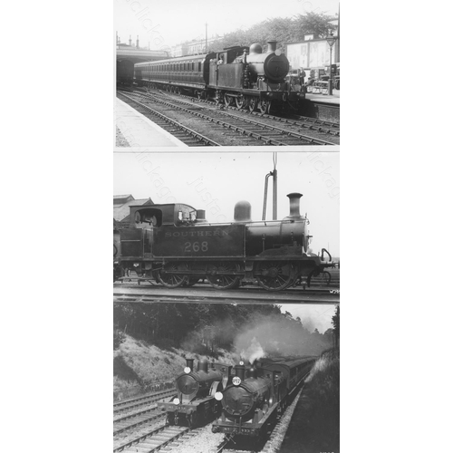 458 - Railway. Southern Railway. A collection of approx. 200, black and white, postcard size prints. The p... 