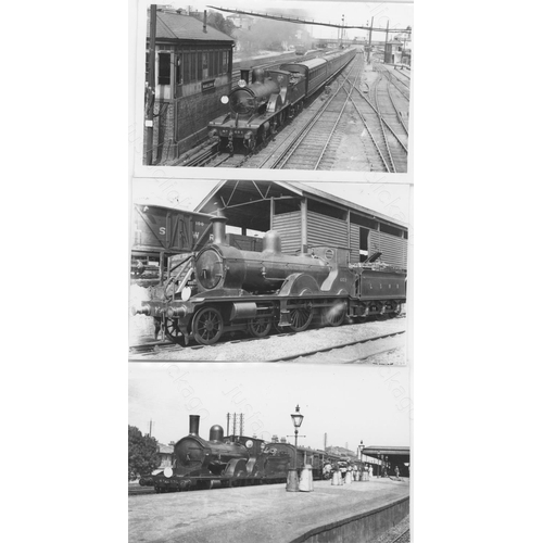 458 - Railway. Southern Railway. A collection of approx. 200, black and white, postcard size prints. The p... 