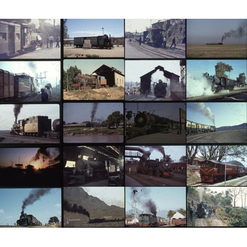 460 - Railway. Overseas Traction - India. A small collection of approx. 50 x 35mm, colour slides, on mixed... 