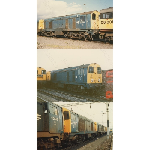 462 - Railway. Modern Traction. A shoebox containing approx. 700+ postcard size, colour prints. The prints... 