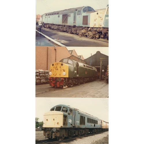 462 - Railway. Modern Traction. A shoebox containing approx. 700+ postcard size, colour prints. The prints... 