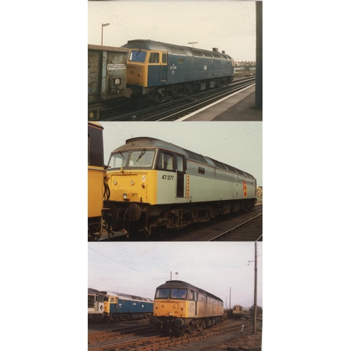 462 - Railway. Modern Traction. A shoebox containing approx. 700+ postcard size, colour prints. The prints... 