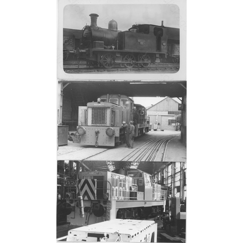 471 - Railway, Industrial. A good sized assortment of approx. 350, black and white, postcard size prints, ... 