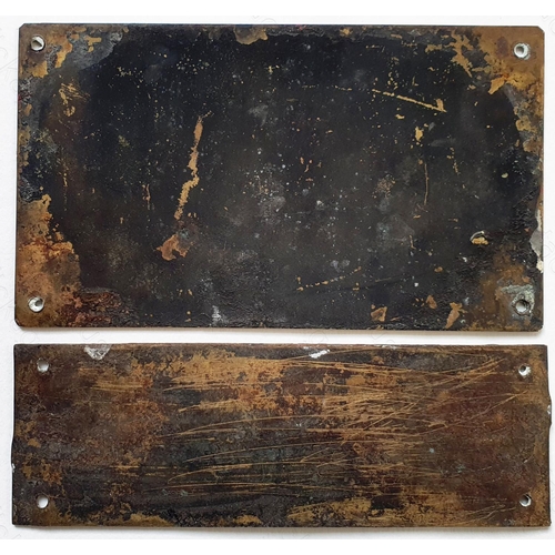 472 - Railway. Two Hunslet Engine Co. Ltd, industrial locomotive brass works plates. One dated 1955 the ot... 