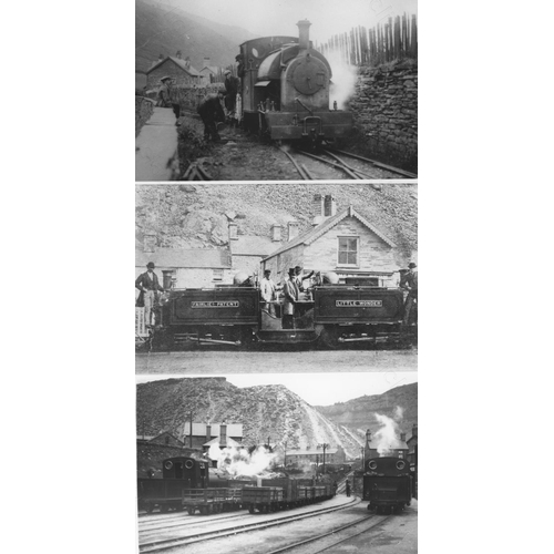 474 - Railway. Irish and Welsh Narrow Gauge. A good assortment of approx. 300, black and white, postcard s... 