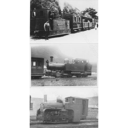 474 - Railway. Irish and Welsh Narrow Gauge. A good assortment of approx. 300, black and white, postcard s... 