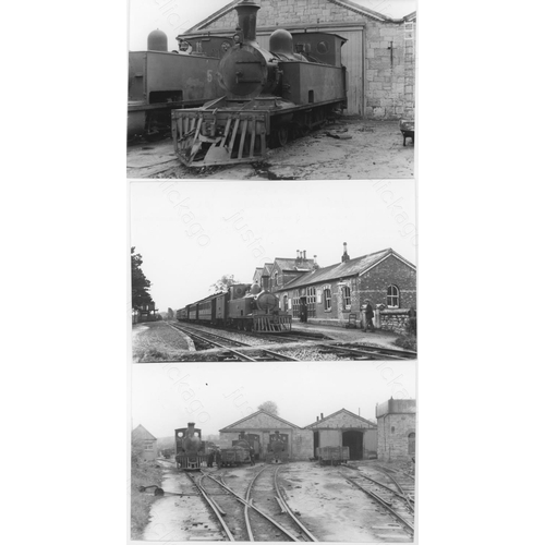 474 - Railway. Irish and Welsh Narrow Gauge. A good assortment of approx. 300, black and white, postcard s... 