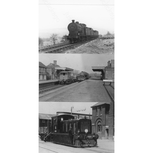 476 - Railway. BR Steam and miscellaneous railway photos. A small selection of approx. 135, mainly black a... 