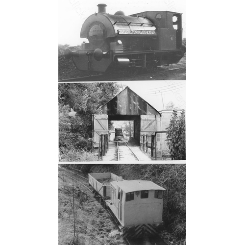 477 - Railway. Industrial. A good collection of approx. 285, mostly black and white, postcard size prints ... 