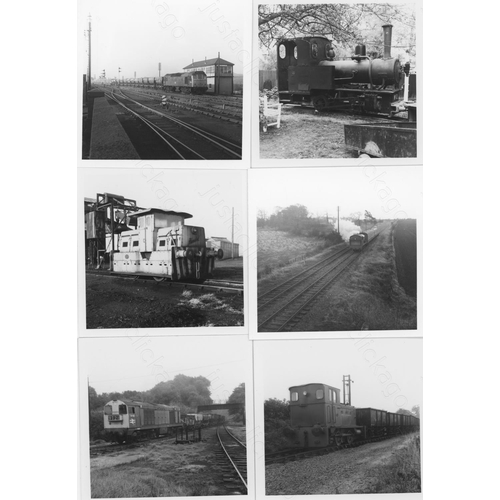 479 - Railway. Industrial. A good collection of approx. 485, mostly black and white, 3.25