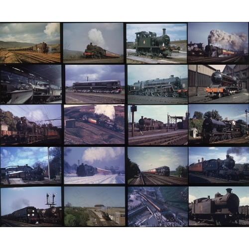 498 - Railway. B.R. Steam. A slipcase slide album with approx. 400 x 35mm, DUPLICATE colour slides. The al... 