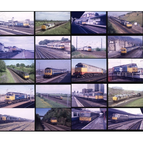 499 - Railway. Modern Traction. A small selection of 37 x 35mm, Agfachrome colour slides. The slides date ... 