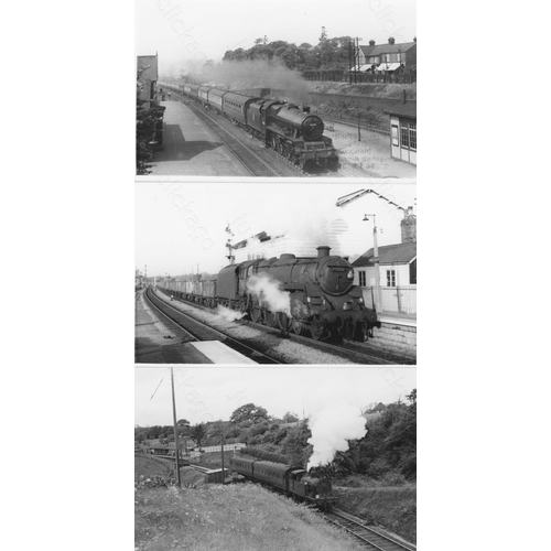 5 - Railway. B.R. Steam. A box of Approx. 800, black and white, postcard size and some larger prints. Th...