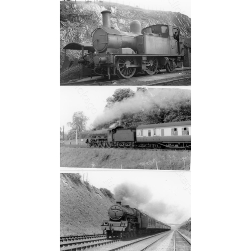 5 - Railway. B.R. Steam. A box of Approx. 800, black and white, postcard size and some larger prints. Th...