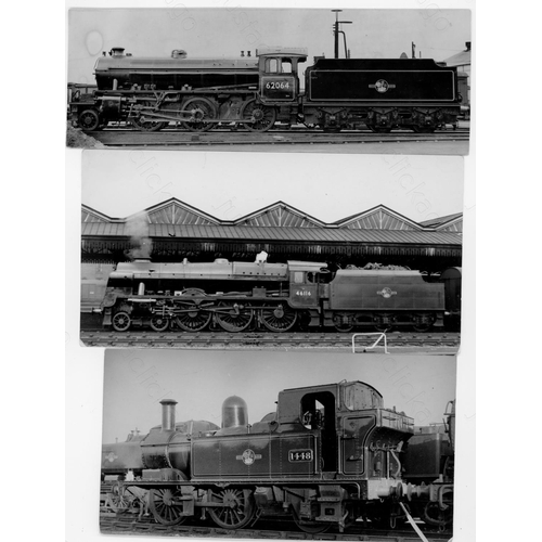 5 - Railway. B.R. Steam. A box of Approx. 800, black and white, postcard size and some larger prints. Th...