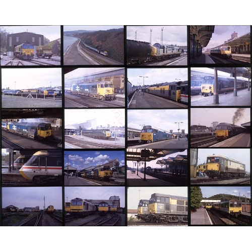 502 - Railway. Modern Traction. A small collection of approx. 82 x 35mm, colour slides, mainly on Agfa fil... 