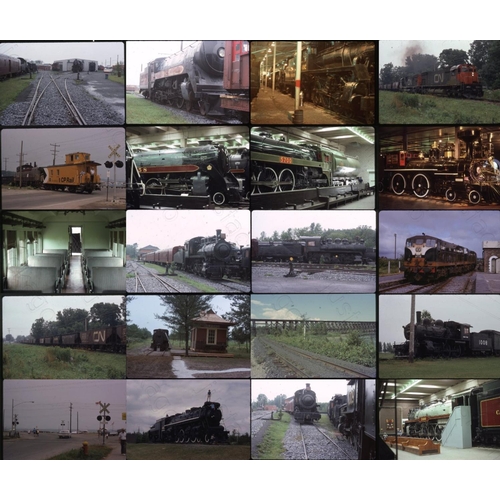 507 - Railway. Overseas Traction-CANADA. A small selection of approx. 75 x 35mm, colour slides, on Kodak f... 