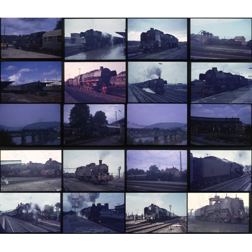 511 - Railway. Overseas Traction. A small assortment of 21 x 35mm, colour slides, mainly on Agfa film stoc... 