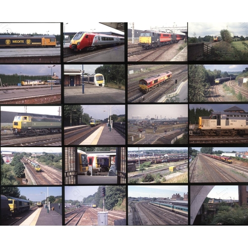 52 - Railway. Modern Traction. A good assortment of approx. 390  x 35mm, colour slides, on Agfa and Boots...