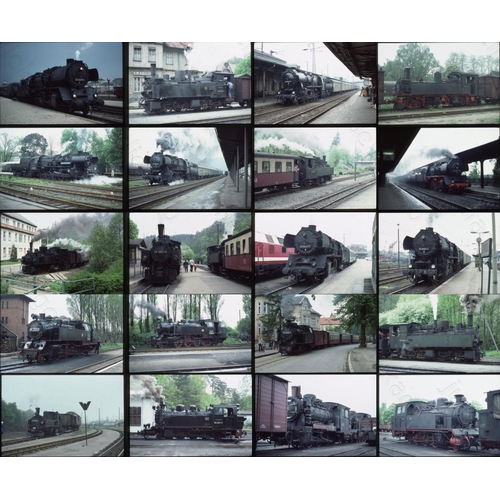 563 - Railway. Overseas Traction - EAST GERMANY. A good collection of 46 x 35mm, colour slides, on Kodak f... 