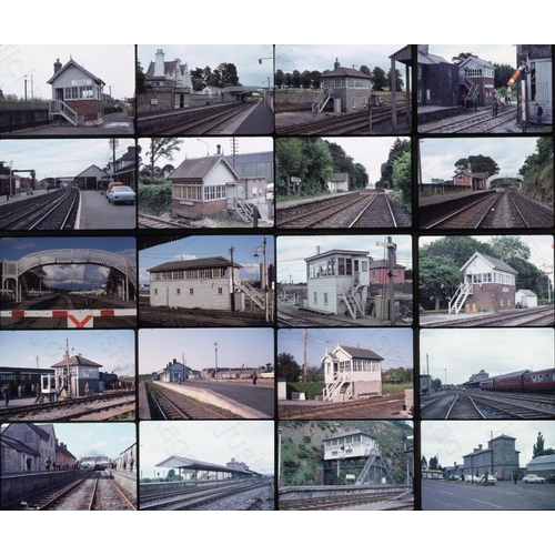 565 - Railway. Infrastructure - IRELAND. A good collection of 40 x 35mm, Kodachrome colour slides. The sli... 